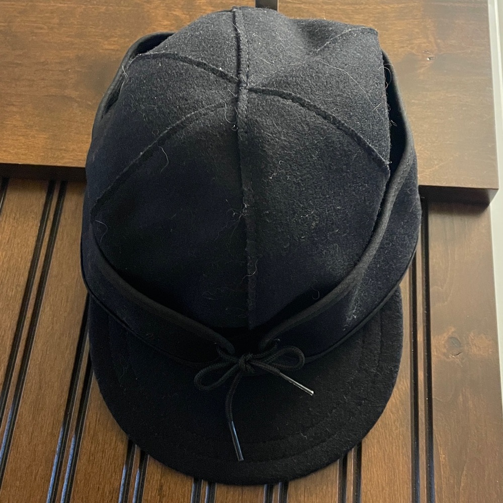 Stormy Kromer Black Wool Cap
